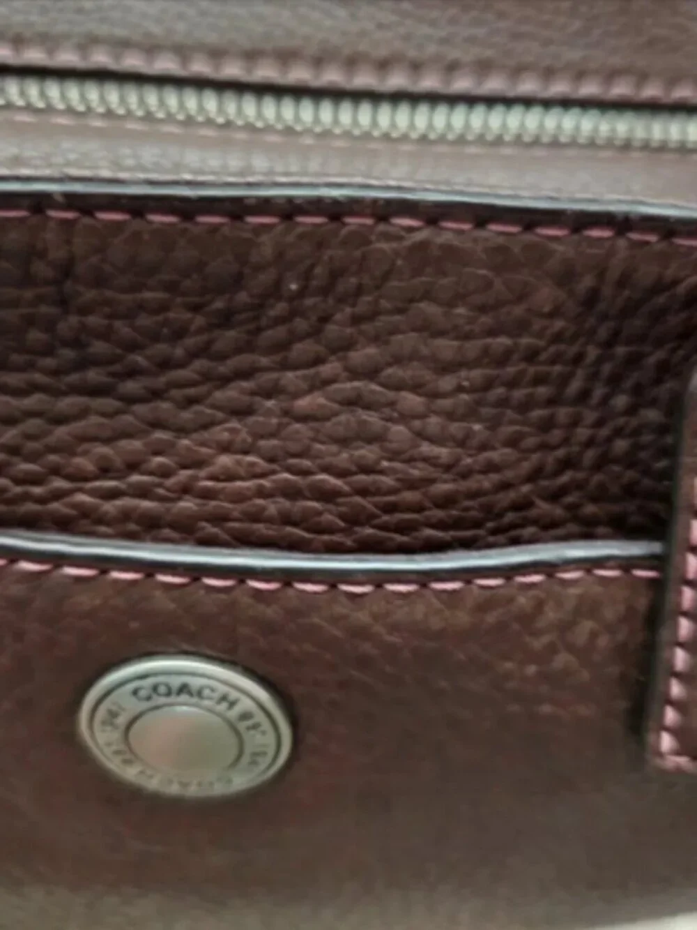 Coach VINTAGE Chelsea Pebbled Leather Tote